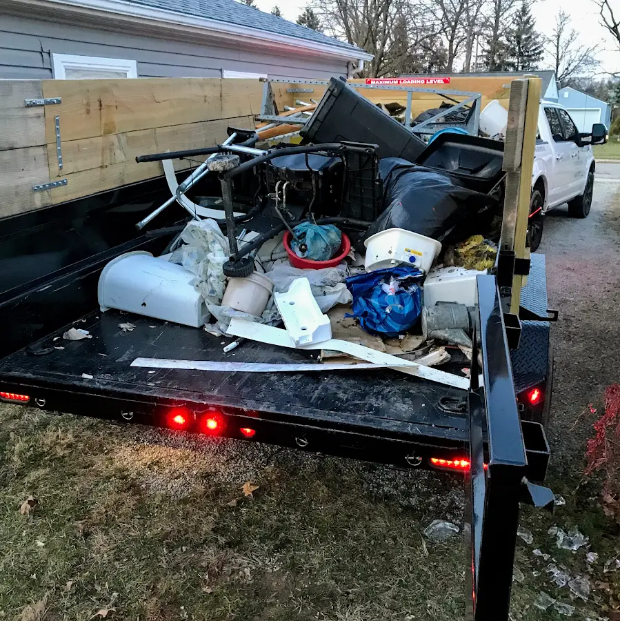 Roll-off dumpster delivered to a residential driveway in Norwich